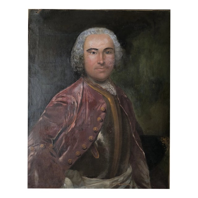 Portrait, 1800s, Oil on Canvas For Sale