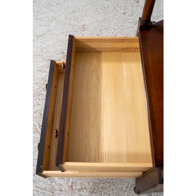 Ethan Allen Mahogany Newport 2 Drawer Nightstand For Sale In Philadelphia - Image 6 of 16