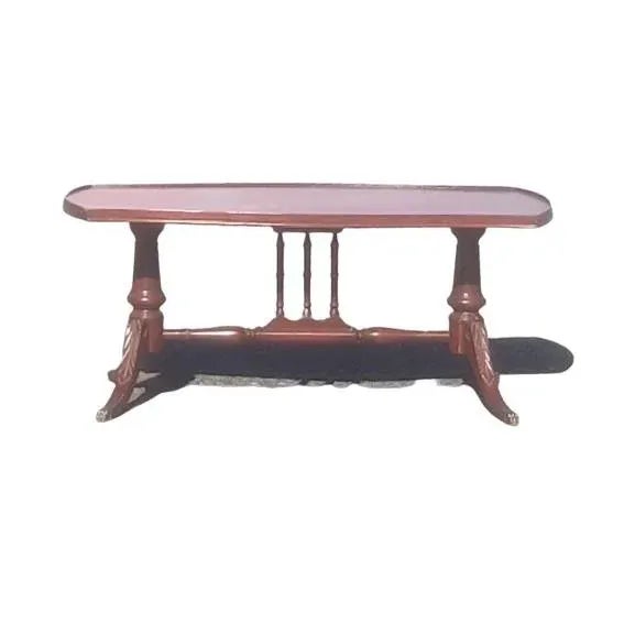 Vintage Cherry Pedestal Coffee Table 1920s For Sale - Image 4 of 9