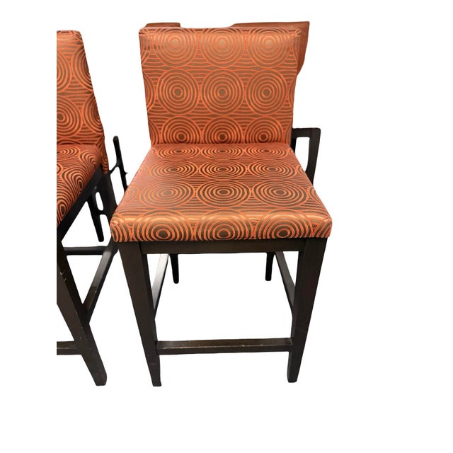 Bring a custom designer look to your kitchen or entertaining space with this set of four custom-made Jagoli counter...