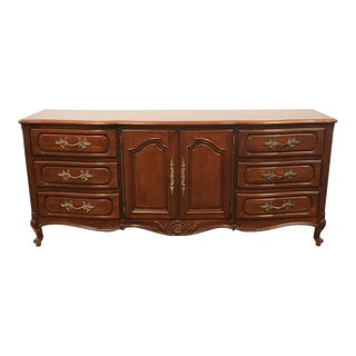 Century Furniture Louis XV French Provincial 74" Triple Door Dresser For Sale