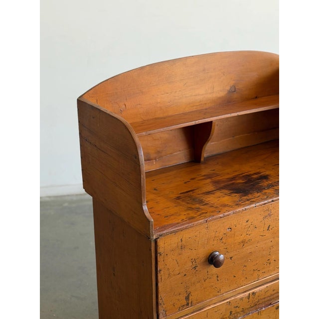 1940s Vintage Patinated Wood Chest of Drawers For Sale - Image 5 of 12