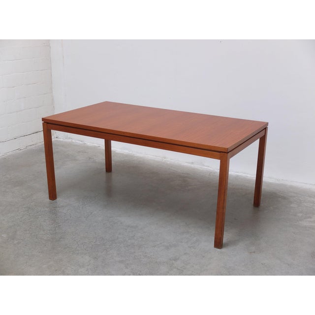 Wood Large Extendable Dining Table by Oswald Vermaercke for V-Form, 1960s For Sale - Image 7 of 18