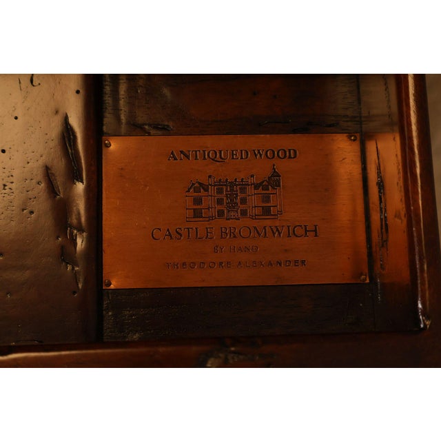 Theodore Alexander Castle Bromwich Antiqued Wood Lowboy End Table For Sale In Philadelphia - Image 6 of 18