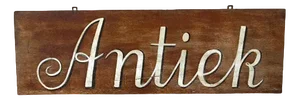 Advertising Sign Hand-Painted on Hardboard
