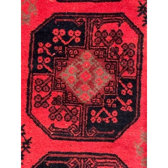 Traditional Pasargad Red Antique Yamoud Wool Rug For Sale - Image 3 of 6