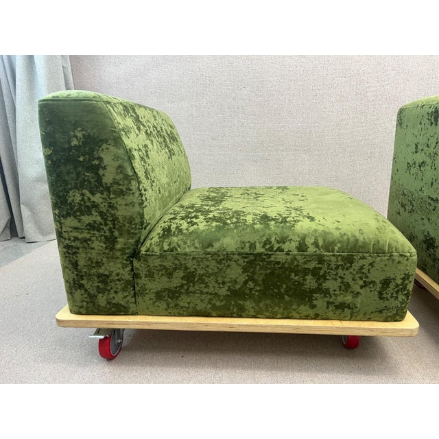 Modular Sofa in Green, Set of 3 For Sale - Image 10 of 16
