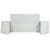 Dove Gray Gray Mica Queen Headboard & Nightstands For Sale - Image 8 of 8