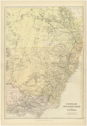 Map of Queensland, 1882