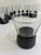 Black Mid 20th Century Mid-Century Corning Glass Smoke Glass Tumblers With Black Bases - Set of 6 For Sale - Image 8 of 11