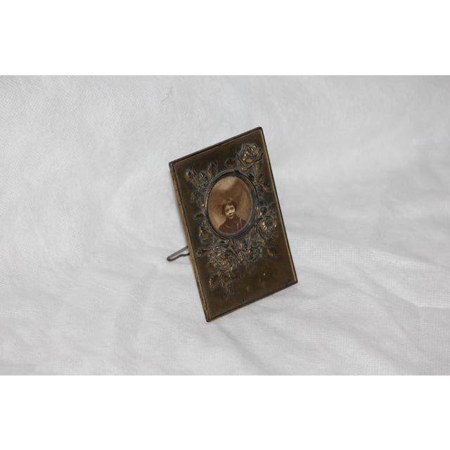 Metal Gold Picture Frames, 1890s, Set of 3 For Sale - Image 7 of 18