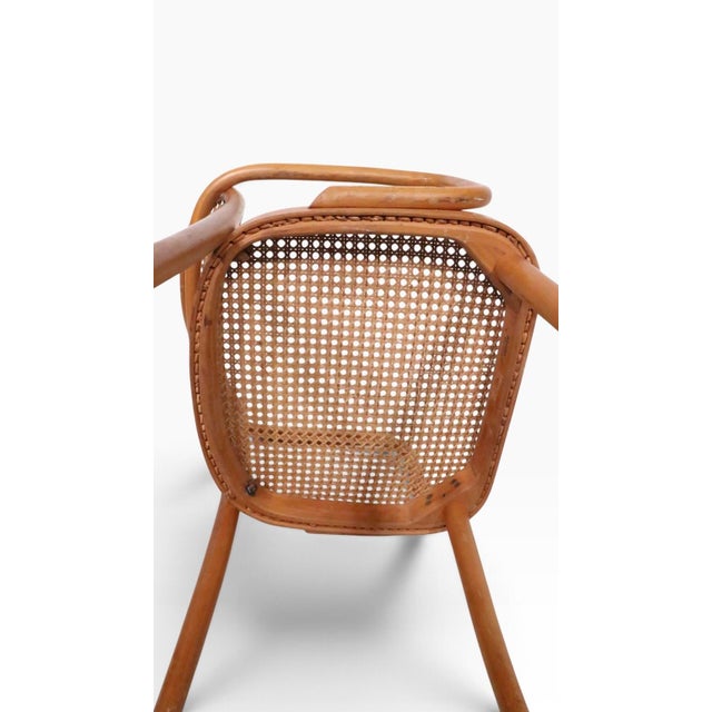Brown Josef Hoffmann 811 Prague Arm Chair C. 1960's For Sale - Image 8 of 9