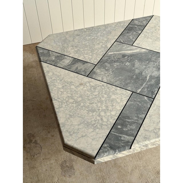 Vintage Italian Inlaid Marble Coffee Table, C. 1970s For Sale In Greensboro - Image 6 of 15