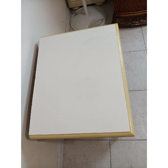 Hollywood Regency Vintage Hollywood Regency Nightstand Two Drawer Yellow Color For Sale - Image 3 of 9