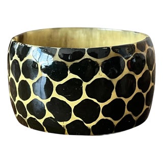 Vintage Resin Kenya Giraffe Bangle For Sale