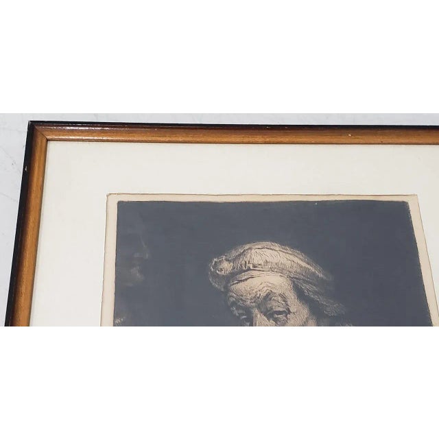 Rembrandt Self Portrait Engraving Fine self portrait of Rembrandt engraving. The date of the engraving is unknown,...