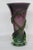 Glass Mid Century Modern Hand Blown Teleflora Purple and Green Wrapped Vase 4390b For Sale - Image 7 of 9