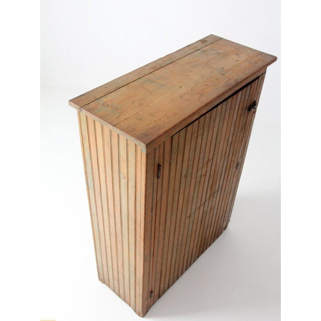 Antique Beadboard Country Cupboard Cabinet For Sale - Image 18 of 18