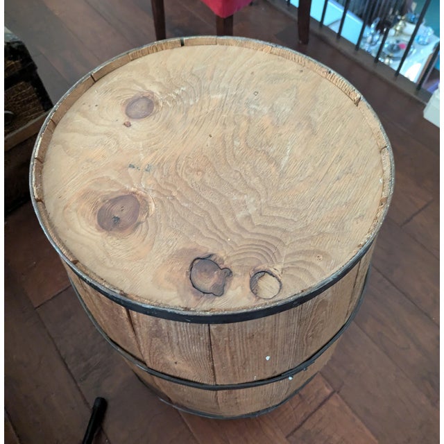 American Antique Slack Wooden Barrel by Brooks Barrel Company - Usa Made For Sale - Image 3 of 8