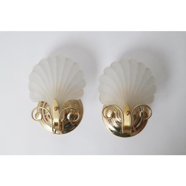 Shell Wall Lamps from Deknudt, Belgium, 1980s, Set of 2 For Sale - Image 13 of 15