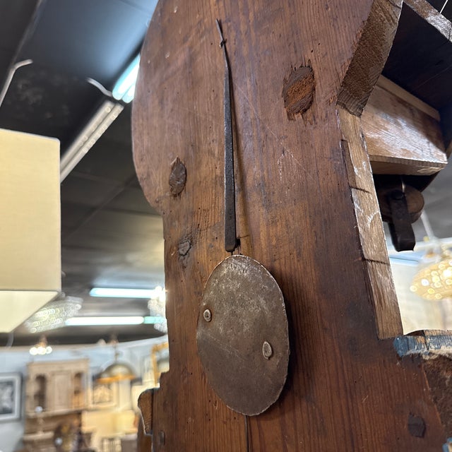 Wood 19th. C. Swedish Mora Clock For Sale - Image 7 of 9