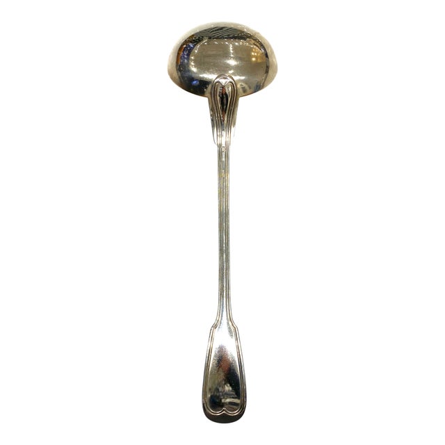 19th Century Christofle France Ladle/Louche "Filet" (Or "Chinon") Pattern For Sale - Image 9 of 9