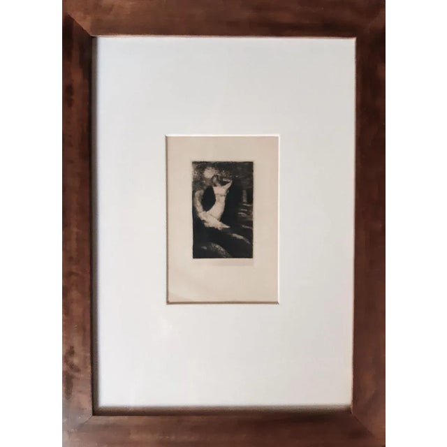 Passage d'une Ame - Original Etching by O. Redon - 1891 1891 For Sale - Image 3 of 4