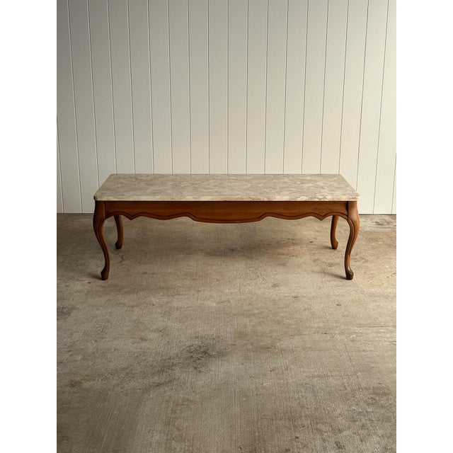 Mid 20th Century Vintage French Marble Cocktail Table, C. 1950 For Sale - Image 5 of 15