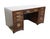 Baker Furniture Company Baker Furniture Burled Walnut Asian Ming Chinoiserie 60" Executive Office Desk For Sale - Image 4 of 12