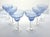 Contemporary Contemporary Blown Blue Margarita Glasses - Set of 6 For Sale - Image 3 of 5
