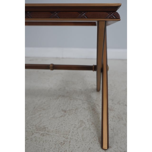 2010s Ej Victor Glass Top Regency Style Coffee Table For Sale - Image 5 of 15