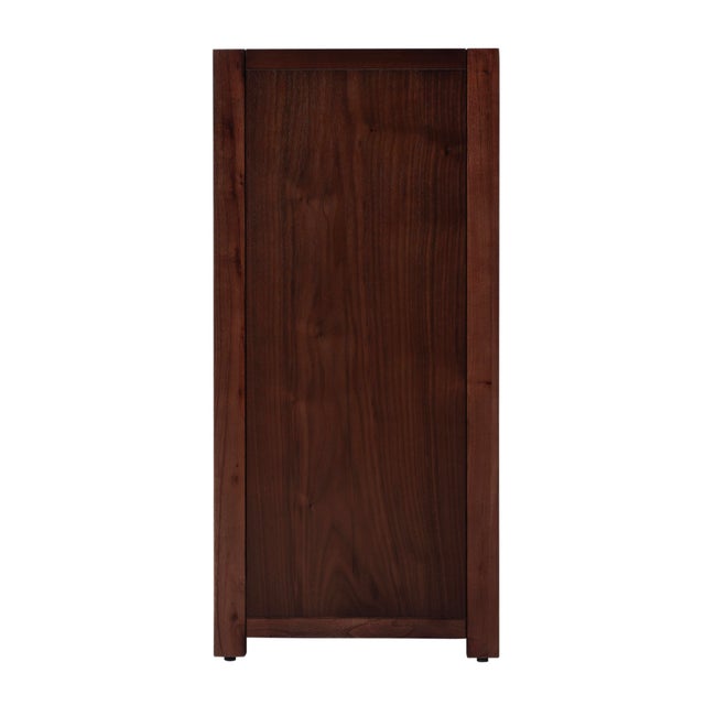 Brown Lark 31 in. W Rectangular Wood Accent Storage Cabinet with 1 Drawer and 2 Doors, Walnut For Sale - Image 8 of 11