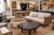 Ivory Modern Lodge Wood & Ivory Sofa For Sale - Image 8 of 8