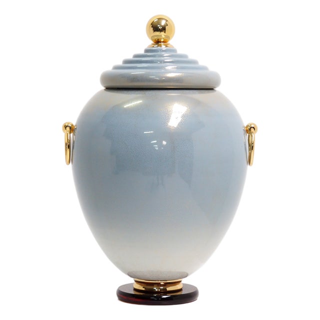 Italian Vase in Porcelain by Mangani, 1858 For Sale