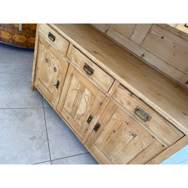 Art Nouveau Kitchen Cupboard in Wood For Sale - Image 11 of 13
