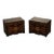 Vintage Korean Elm & Brass Valuables Chests - A Pair For Sale