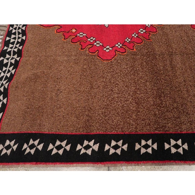 Mid 20th Century Galerie Shabab Collection Mid-20th Century Turkish Anatolian Tribal Carpet For Sale - Image 5 of 8