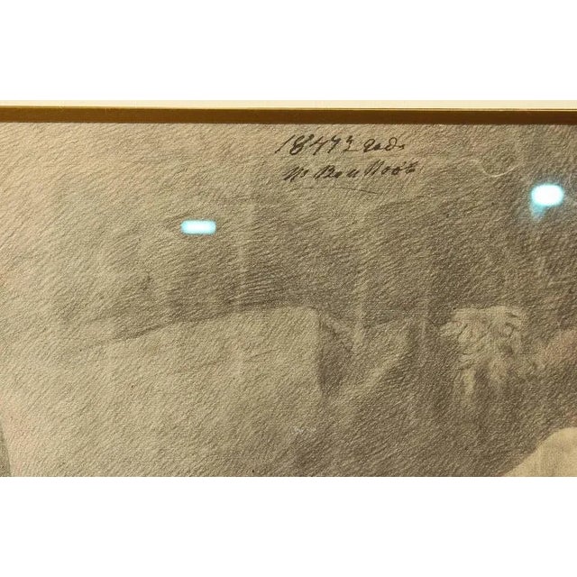 Drawing/Sketching Materials Large Figural Study in Pencil For Sale - Image 7 of 9