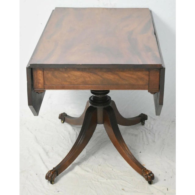 Early 19th Century Early 19th Century Federal Period Mahogany Drop Leaf Carved Table New York Att. To Duncan Phyfe For Sale - Image 5 of 5