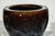 Vintage Brown and Blue Glazed Chinese Stoneware Planter with Rounded Lip For Sale - Image 10 of 18
