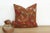 A breathtaking study in Antique Punjabi Folk Art, this 18-inch square pillow is handcrafted from a salvaged ceremonial...