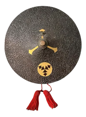 Japanese Lacquered Samurai Jingasa Hat Edo Period