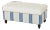 Nautical Striped Tufted Storage Ottoman Bench For Sale