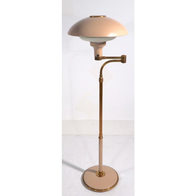 Mid-Century Modern Adjustable Floor Lamp by Gerald Thurston for Lightolier For Sale - Image 3 of 12