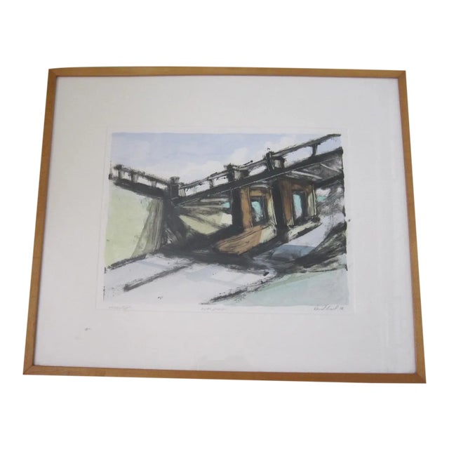 David Siegal Modernist Monotype For Sale