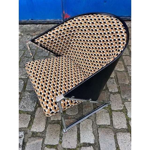 Mondi Armchair in Black Chrome by Jouko Järvisalo for Inno Interior Oy For Sale - Image 10 of 11