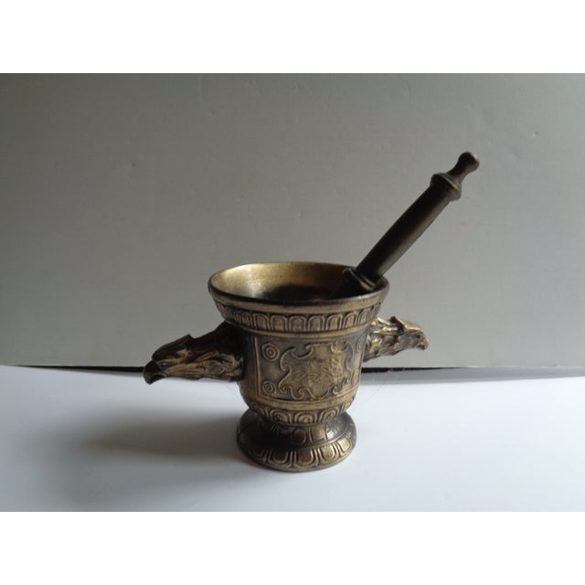 MidCentury Brass Eagle Mortar and Pestle Set 2 Sets Chairish