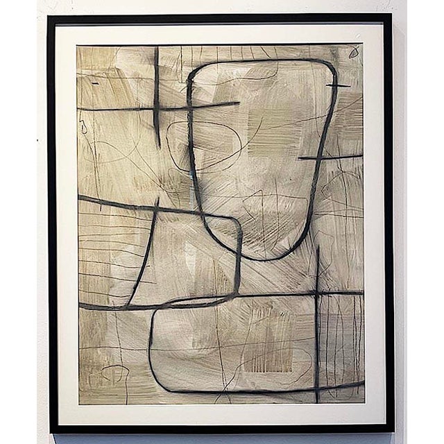 Untitled #SP-203 by Murray Duncan Mixed media on paper Size: 32" x 40" Unframed, signed on the back This striking...