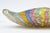 Metal Vintage 1960's Murano Latticino Ribbons Large Glass Bowl by Fratelli Toso, Italy For Sale - Image 7 of 11