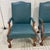 Hancock and Moore Style Blue Leather Arm Chairs- a Pair For Sale In Atlanta - Image 6 of 10